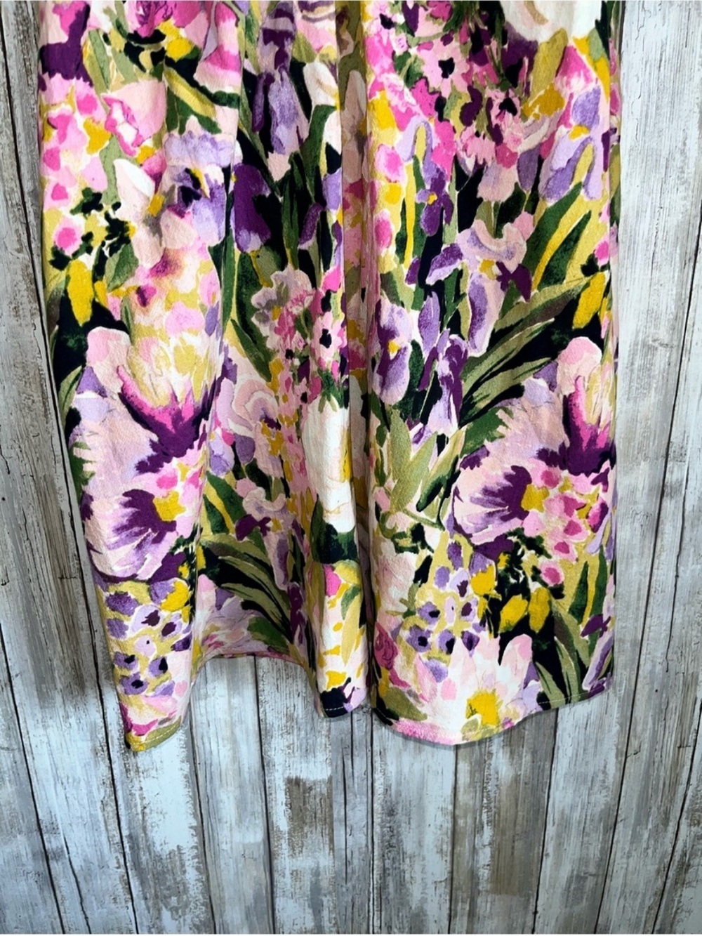 H&M Floral Puff Sleeve Mini Dress Cottagecore Square Neck XL - Picture 5 of 8